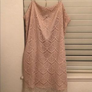 Lulu's Dresses - Lulus light pink/ nude lace dress Lulu's Dresses - Lulus light pink/ nude lace dress